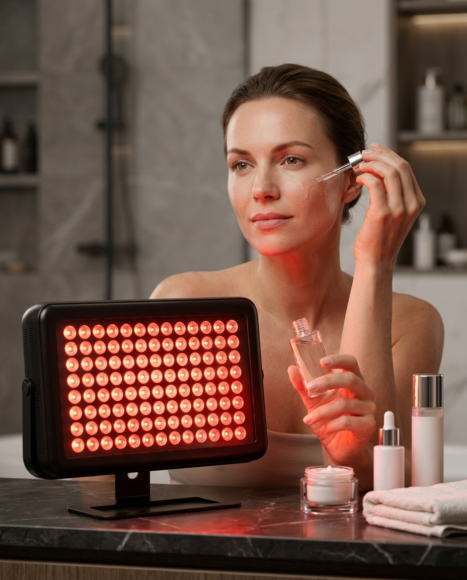VitaLight Pro Rotlicht Therapie Panel – KI-generiertes Produktbild 1
